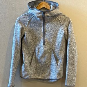 🍋EUC Lululemon Women’s 3/4 Zipper Hoodie Pullover Heather Grey, Size 2 No tag